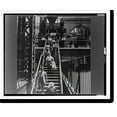 thumbnail image 2 of Historic Framed Print, New York, New York. Stairway from concourse to trains at the Pennsylvania railroad station, 17-7/8" x 21-7/8", 2 of 9