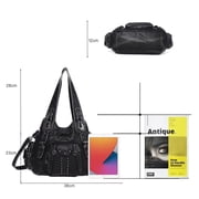 Angel Kiss for Women Large capacity Vegan Leather wallet and Handbags Crossbody Purses Multi pocket shoulder bag