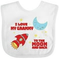 thumbnail image 3 of Inktastic I Love My Grammy to the Moon and Back Boys or Girls Baby Bib, 3 of 4