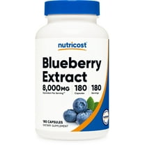 Nutricost Blueberry Extract 8000mg Strength (160mg 50:1 Extract), 180 Capsules, Supplement