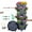 Dark Gray, variant on 1 Pack 6-Tier Stackable Vertical Planter Tower with Wheels & Tools – Indoor/Outdoor Pots for Strawberries, Herbs, Flowers (Dark Gray)