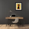 thumbnail image 3 of Rogan, Mark 12x14 Black Ornate Wood Framed with Double Matting Museum Art Print Titled - Smoking Black Cat, 3 of 4