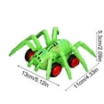 thumbnail image 3 of ToyKingdee Mechanical Spider Animal Toy Car Simulation Inertia Forward Climbing Green, 3 of 8