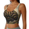 thumbnail image 2 of Balery Surreal Brain Tree Sujetadores deportivos con espalda cruzada para mujer, acolchados, sin costuras, de alto impacto, ideales para yoga, gimnasio, entrenamiento y fitness.-Small, 2 of 8