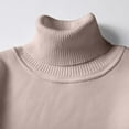 thumbnail image 4 of Iugvhana Fleece Lined Turtleneck Sweaters for Men Winter Warm Thick Long Sleeve Knit Sweater Regular-Fit Solid Sweaters Beige L, 4 of 6