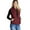 Burgundy, variant on ShezPretty Women's Basic Solid Quilted Padding Jacket Vest Suede Piping Details With Pockets (Small, Black)