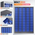 thumbnail image 3 of 75 Drawers Bolt and Nut Tool Storage Cabinet with Shelves & Labels, Tool Organizer Bolt Bins Organizer, Blue, 34.5lbs, Nut and Bolt Organizer for Auto Repair Shop, Factory, 3 of 7