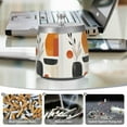 thumbnail image 6 of Yayeee Ashtray with Lid for Cigarette Smokeless Stainless Steel Home Ash Holder, White Abstract Shapes, 6 of 7