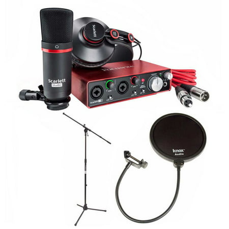 Focusrite Scarlett 2i2 Studio USB Audio Interface and Recording (Best Motherboard For Audio Recording)