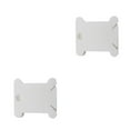thumbnail image 4 of Youkk 120 Pieces/Set Bobbins Thread Card Embroidery Organizer Storage Cross-stitch Sewing Board Household Professional White 4x3.7x0.2cm 2Set, 4 of 6