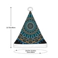 thumbnail image 3 of Fuzoiu Mandala Print Santa Hat Christmas Hat for Adults,Santa Hats with Pompom, Unisex Xmas Holiday Hat for Christmas New Year Festive Party Supplies, 3 of 6