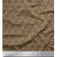 thumbnail image 1 of Soimoi Brown Rayon Fabric Dot Abstract Fabric Prints By Yard 42 Inch Wide, 1 of 3