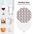 thumbnail image 6 of Naloa Cute Baseball Leather Coasters for Drinks, Durable Drink Coasters 4 Set for Tabletop Protection, Luxurious Home Décor and Housewarming Gift ( {designName})Octagon, 6 of 6