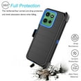 thumbnail image 4 of For Motorola Moto G Power 5G 2025 Case,Takfox Holster Phone Case with Built-in Screen Protector Swivel Belt Clip [3 Layers] Heavy Duty Full Body Protection Shockproof Kickstand Cover- Black/Blue, 4 of 10
