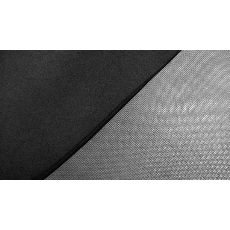 2mm Medium Duty Extra Wide Loop Fabric, 4.5mm Unbroken Loop UBL, Hook  Compatible Neoprene Fabric, Scuba Fabric, Wetsuit Fabric, Double Sided  Material Laminated with Nylon & Loop (Black, 1' x 2') 