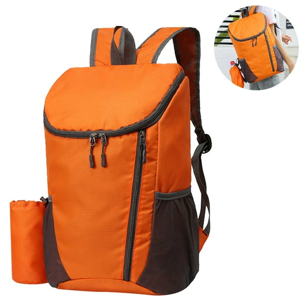 Greswe 1 Pcs 20l Lightweight Packable Backpack, Small Foldable Hiking Backpack Day Pack For Travel Camping Outdoor Vacation Orange