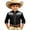 Black, variant on Toddler Kids Girls Boys Shirt Tops Long Sleeve Fashion Chest Print Casual Collar Shirt Casual Summer Tees 6-7 Years