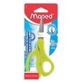 thumbnail image 1 of Maped Essentials Kids Scissors, 5 Inch Blades, Pointed, Ambidextrous Handle, Neon Green, 1 of 3