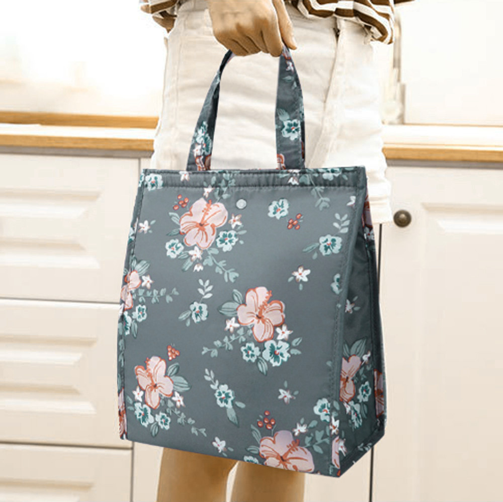 Cute Portable Lunch Bag Cooler Bag Women Tote Bag Insulated Picnic Lunch Box