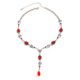 thumbnail image 1 of Collar gótico con forma de Y y gota de sangre, colgante de lágrima de cristal negro y rojo, joyería de Halloween para cosplay para mujer, 1 of 5