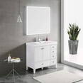thumbnail image 3 of Blossom Lyon 36″ Vanity | Matte White | Acrylic Sink | Waterproof PVC | Soft-Close Drawers | Freestanding, 3 of 6