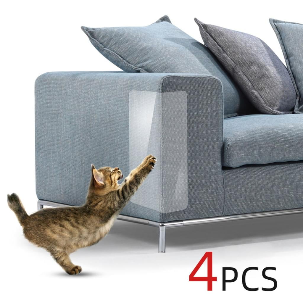 Mikewe Pet Couch Protector clear Pet Cat Dog Claw Guards Self Adhesive Pads Discreet Cat Scratch Furniture Protector Pad Deterrent cover To Protect T
