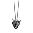 thumbnail image 3 of Joyas Góticas Hombre Acero Inoxidable Plata Negro Evil Devil Hor, 3 of 5