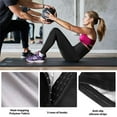 thumbnail image 6 of CARCOS 2 Packs Sauna Sweat Shapewear Pants High Waisted Corset Leggings for Women Thermo Workout Suit Weight Loss Leggings Blue/Silver,Medium, 6 of 7