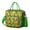 Green, variant on Neon Marijuana Leaf Glow in the Dark Insulated Lunch Bag – Waterproof Leakproof Cooler Tote with Dual Compartments Adjustable Strap Funky Weed Aesthetic for Work or Picnic