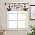 thumbnail image 7 of Christmas Curtain Valances Set Xmas Tree Gift Snowman Snowflakes Pink Kitchen Curtains 24&nbsp;inch Length Rod Pocket Valance and Tiers 3 Piece Set Small Bedroom Bathroom Laundry Decor, 7 of 7