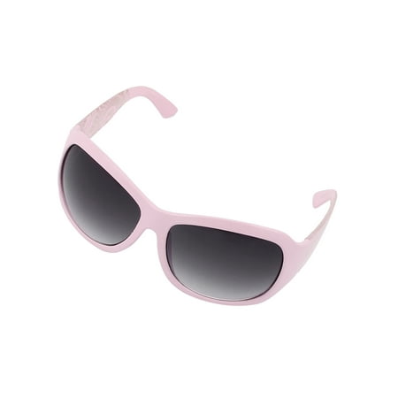 Plastic Wide Floral Frame Sun Protection Sunglasses Shade Glasses Pink