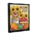 thumbnail image 4 of Stupell Industries Fall Harvest Welcome Phrase Botanical & Floral Painting Black Floater Framed Canvas Art Print Wall Art, 25 x 31, 4 of 10