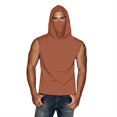 thumbnail image 2 of mfyjkho Tops Para Mujer, Camiseta Unisex De Verano Informal De Color Liso Sin Mangas Con Capucha Y Protector Solar De Seda Helada Con Mascarilla Tops De Gimnasio Para Mujer M, 2 of 8