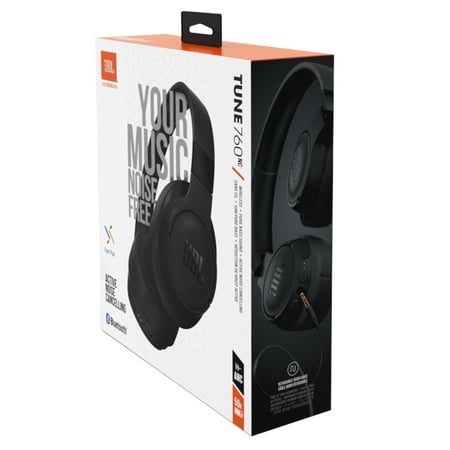 JBL - Tune 760NC Wireless Noise Cancelling Over-Ear Headphones - Blue