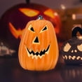 thumbnail image 2 of Pumpkin Lamp Post Light Cover Lantern Halloween Decoration, Pumpkin Statue Table Decor, Decorative Bucket Party Arrangement for Home Office, Haunt House Indoor Outdoor Festive Display, 2 of 5