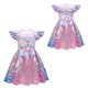 thumbnail image 2 of Vestido de princesa de manga corta con estampado de estrellas famosas para niñas y niños, disfraz de cosplay de Halloween para juego de rol de Navidad, 2 of 5