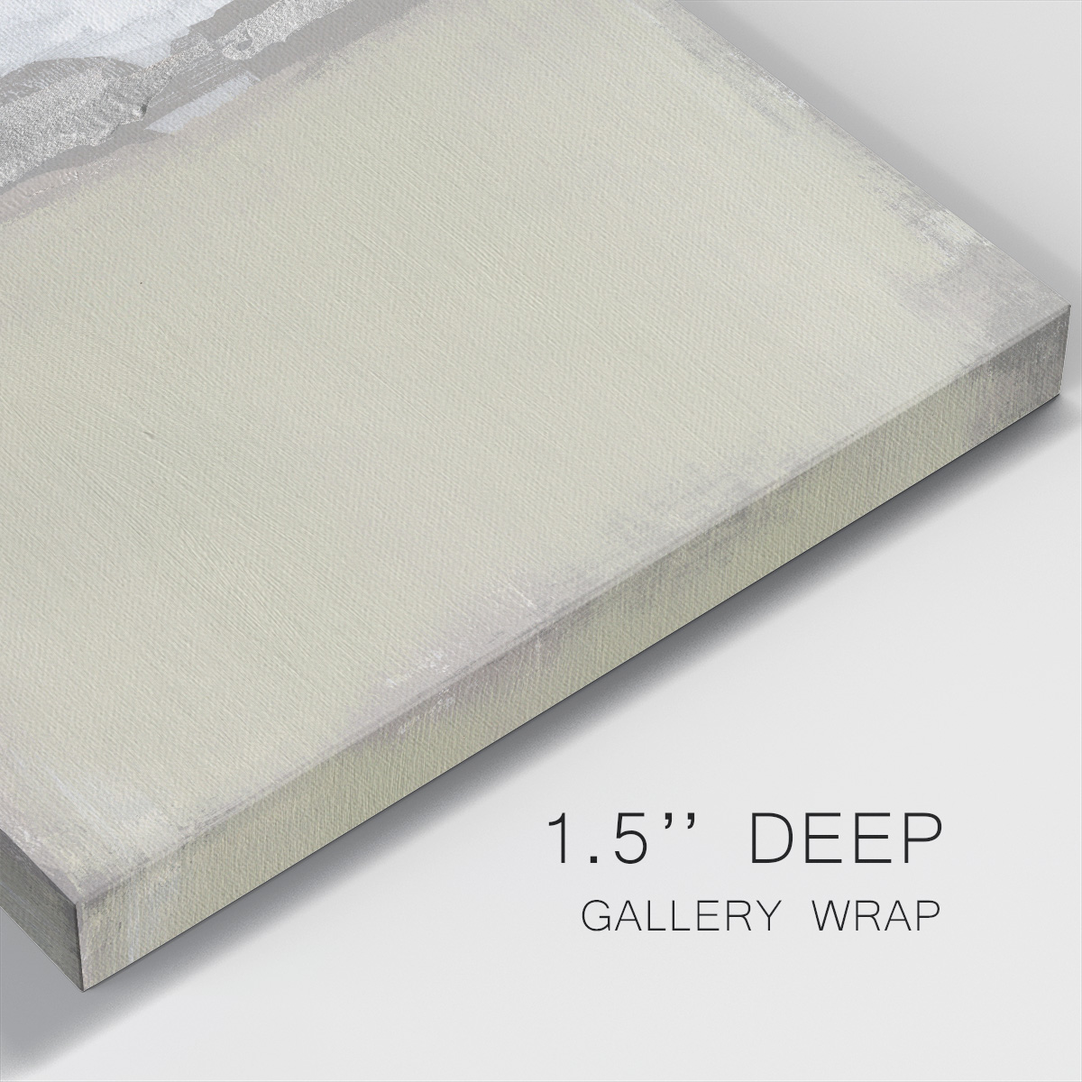 Wexford Home Silver Ribbon Horizon II-Premium Gallery Wrapped Canvas, 40" x 40" - Ready to Hang