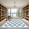 thumbnail image 2 of ODIKA 6'x9' Machine Washable Non-Slip Area Rug, Geometric Gray High Traffic Rug, Gray, 1087395, 2 of 7