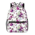 thumbnail image 1 of Easygdp Violets Flowers Mochila Ergonómica Versátil para Laptop - Múltiples Bolsillos, Correas Ajustables, Unisex para Escuela, Viajes y Actividades al Aire Libre-One Size, 1 of 5