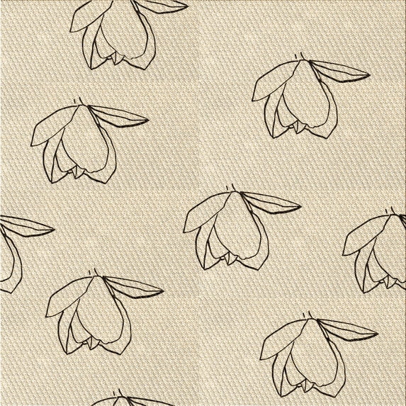 Ahgly Company Indoor Square Patterned Moccasin Beige Area Rugs, 4' Square