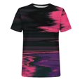 thumbnail image 4 of Fnnxeal Mens Graphic T-Shirt Neon Yellow Abstract Glitch 3D Print Urban Streetwear Muscle Fit Performance Moisture Wicking Crewneck Sizes M-5XL,Size XL, 4 of 5