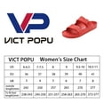 thumbnail image 5 of VICT POPU Womens Sandals Adjustable Double Buckle Strap Waterproof EVA Flat Slides，Red,Sizes 6, 5 of 6