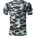 thumbnail image 2 of Padded Compression Shirt Chest Protector Undershirt for Football Soccer Paintball Shirt, 2 of 7