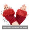 thumbnail image 2 of 1 Pair Fashionable Hands Protection Autumn Winter Girls Gloves, 2 of 5