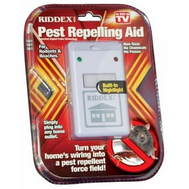 Riddex Plus Pest Repeller for Rodents and Insects, Plug-In Indoor Repellent