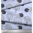 thumbnail image 2 of Soimoi Cotton Poplin Fabric Tree & Sheep Animal Printed Fabric 1 Yard 56 Inch Wide, 2 of 3