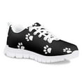 thumbnail image 2 of Pzuqiu Dog Paw Black Sneakers for Girls Size 11 Lightweight Mesh Running Athletic Shoes Comfortable Walking Shoes Lace Up, 2 of 4