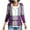 Purple, variant on BXINGOHAI Women's Fleece Lined Zip Up Hoodies Casual Hooded Jacket Workout Full Zip Sweatshirts Pocket Coats Brown,S