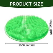 1Pcs Foot Back Cleaning Pad, 2026 Upgrade Shower Foot Scrubber Mat with Non-Slip Suction Cups, Back Washer Exfoliating Bath Wash Pad for Men and Women, Non Slip Bathtub and Shower Mat, Purple