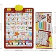 thumbnail image 6 of Talking Wall Chart for Kids,2026 New  Electronic Alphabet Wall Chart, English & Spanish Learning Poster with Songs, ABCs, Numbers, Animal Words & Piano, for Toddlers 1–6, 6 of 8